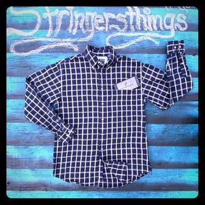 Men’s trader bay long sleeve navy blue button up